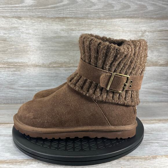 UGG Australia Women’s Cambridge 1006013 Chocolate Suede Boots Size 6 - Picture 1 of 9